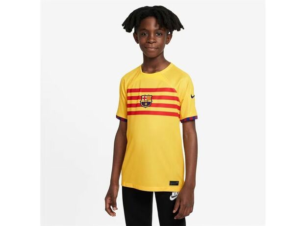 Nike Barcelona Fourth Senyera Shirt 2023 2024 Juniors_1