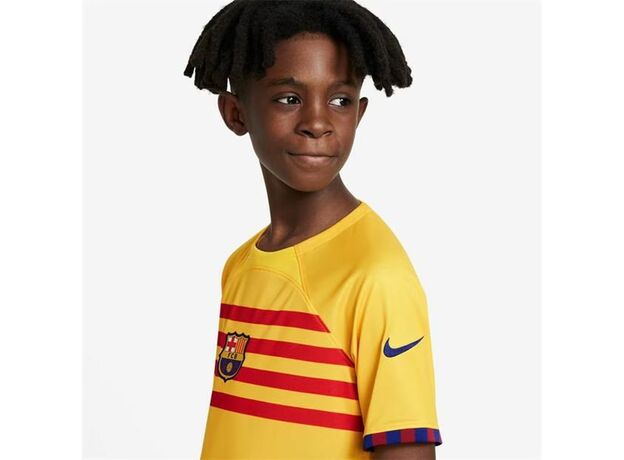 Nike Barcelona Fourth Senyera Shirt 2023 2024 Juniors_3