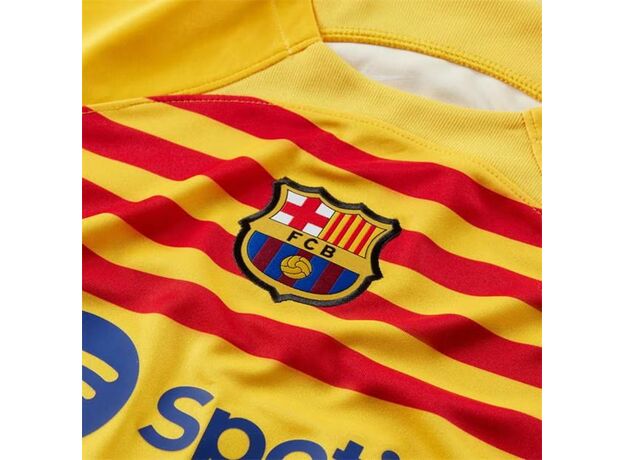 Nike Barcelona Fourth Senyera Shirt 2023 2024 Juniors_4