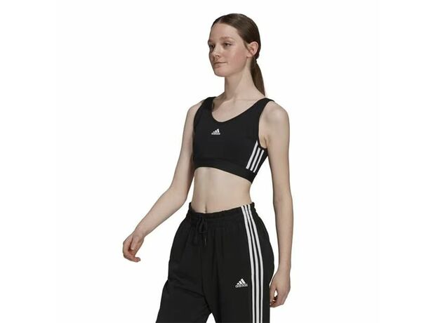 adidas 3-Stripes Crop Top With Removable Pads_0