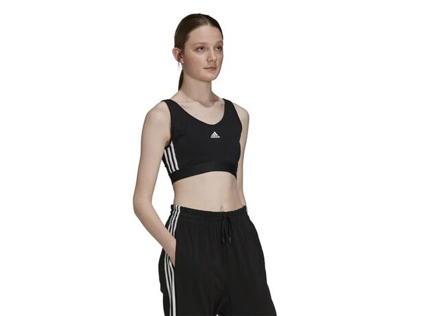 adidas 3-Stripes Crop Top With Removable Pads_2