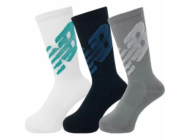 New Balance Balance 3 Pack of Logo Crew Socks